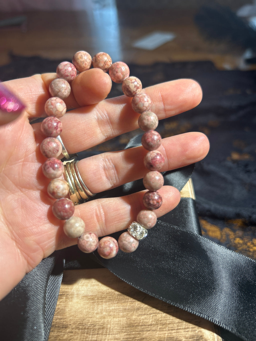 Fossil Coral Bracelet - Ancient Wisdom, Protection, and Grounding