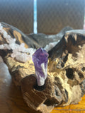 Chevron Amethyst – 2 Inch Point | Balance & Spiritual Clarity”