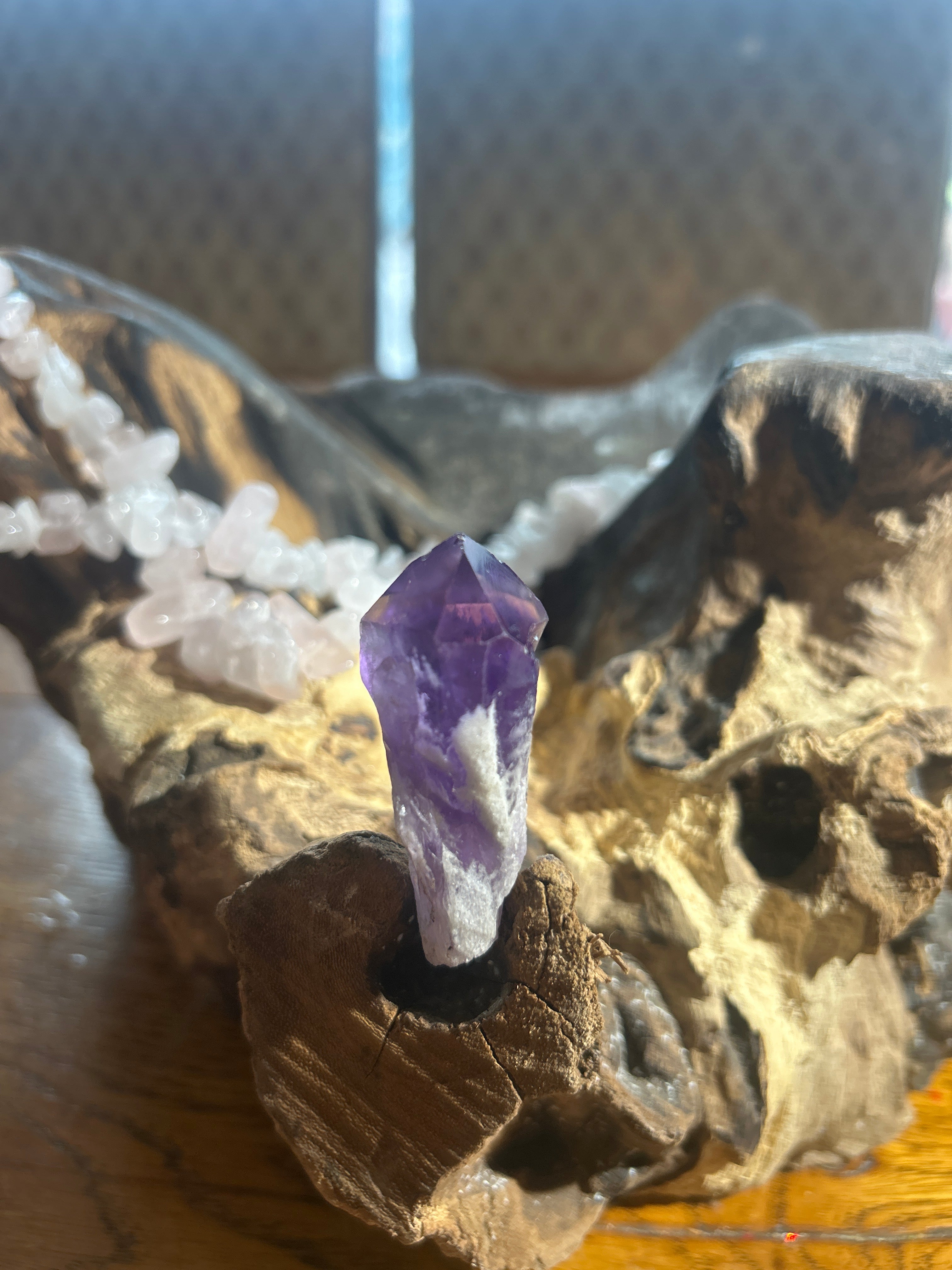 Chevron Amethyst – 2 Inch Point | Balance & Spiritual Clarity”