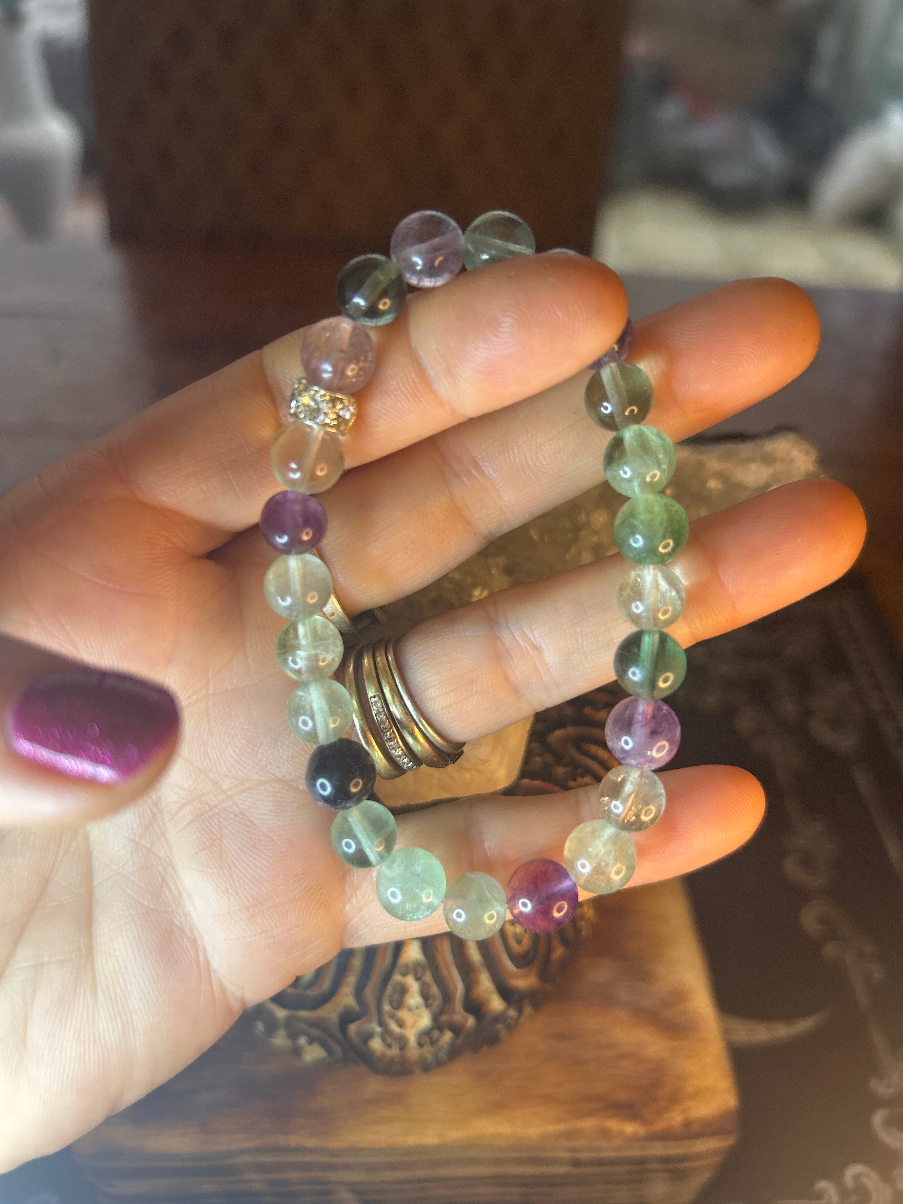 Fluorite
Handcrafted | Clarity, Focus & Protection