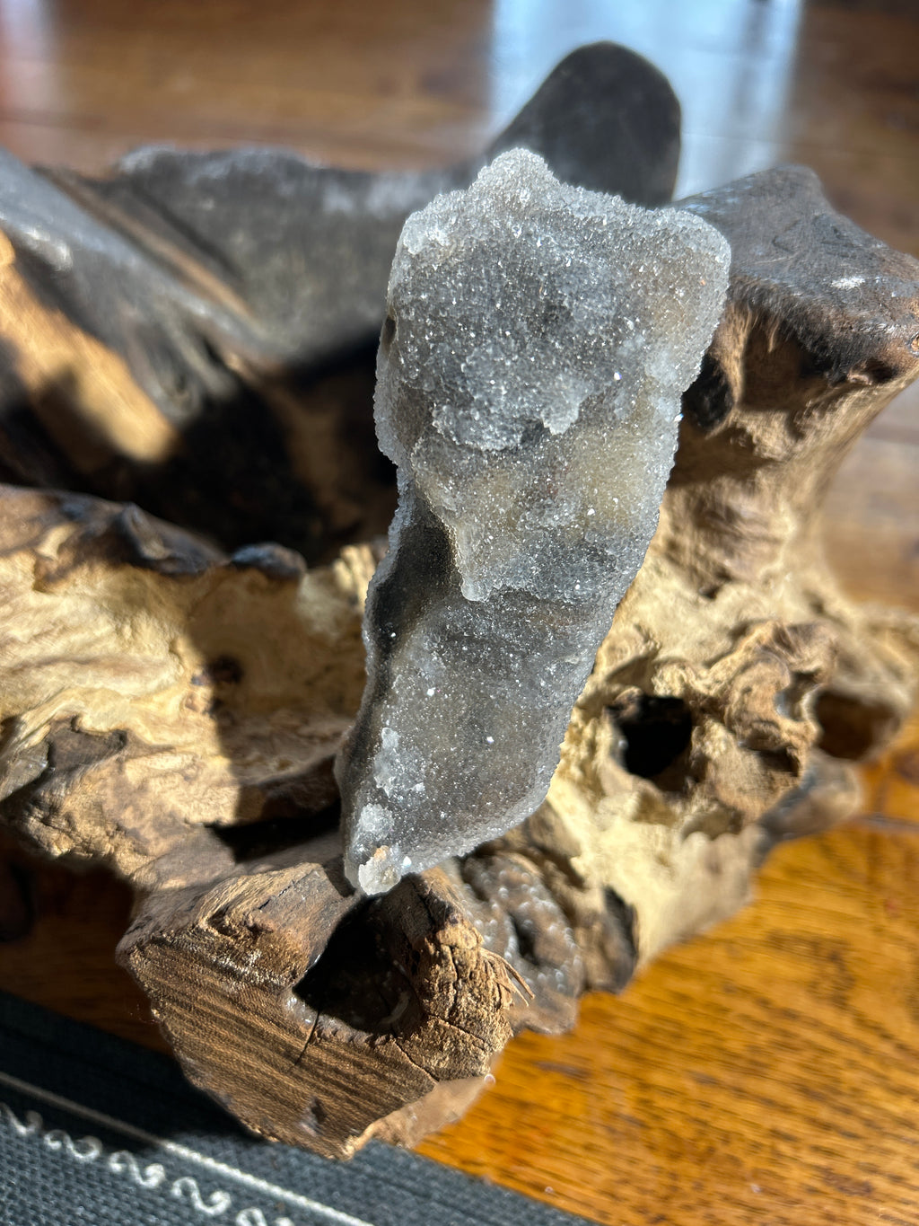Protective Black Amethyst Formation – 4 Inches Long, 1.5 Inches Wide