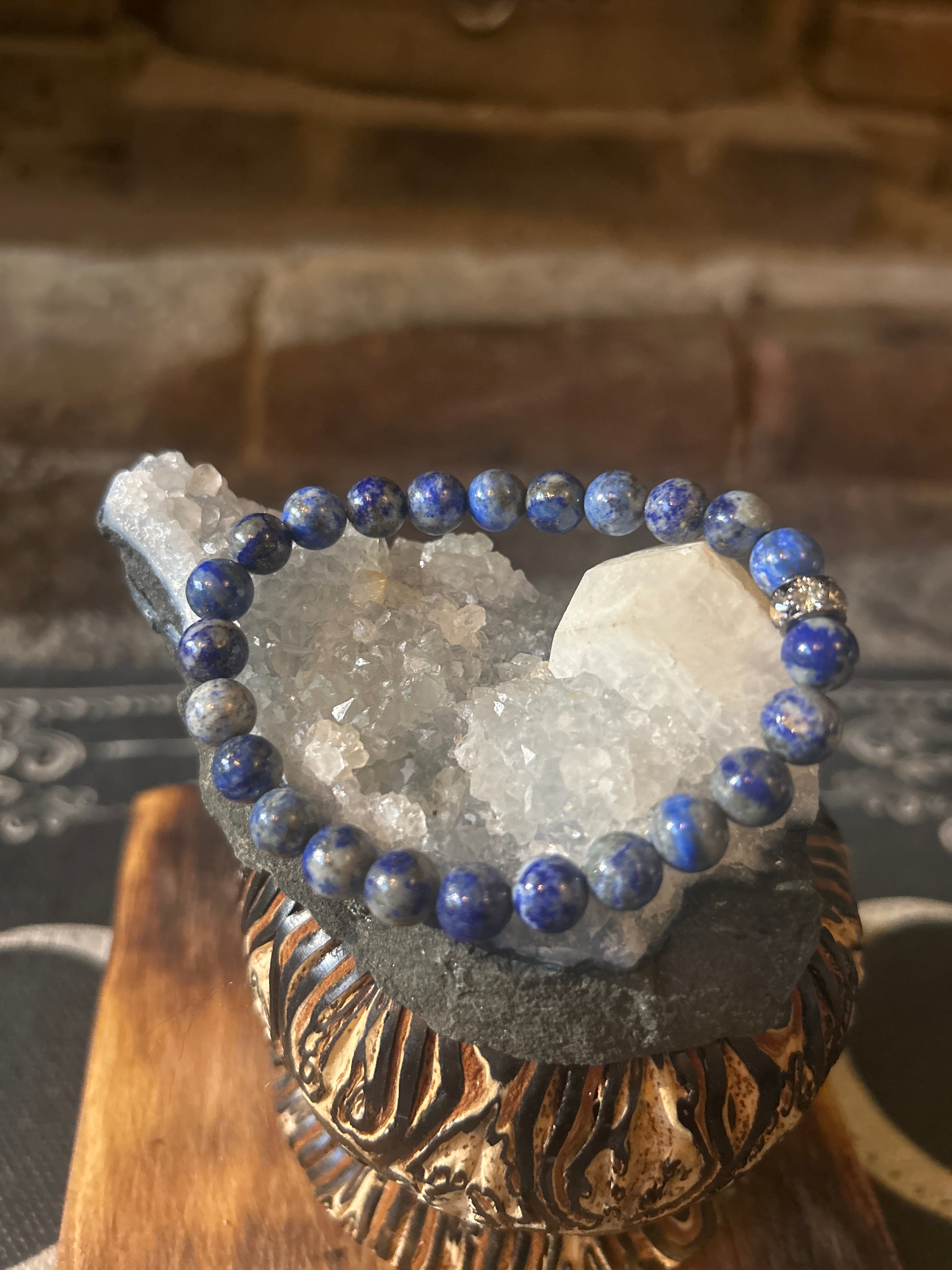 Handcrafted Lapis Lazuli Bracelet – Wisdom & Spiritual Enlightenment