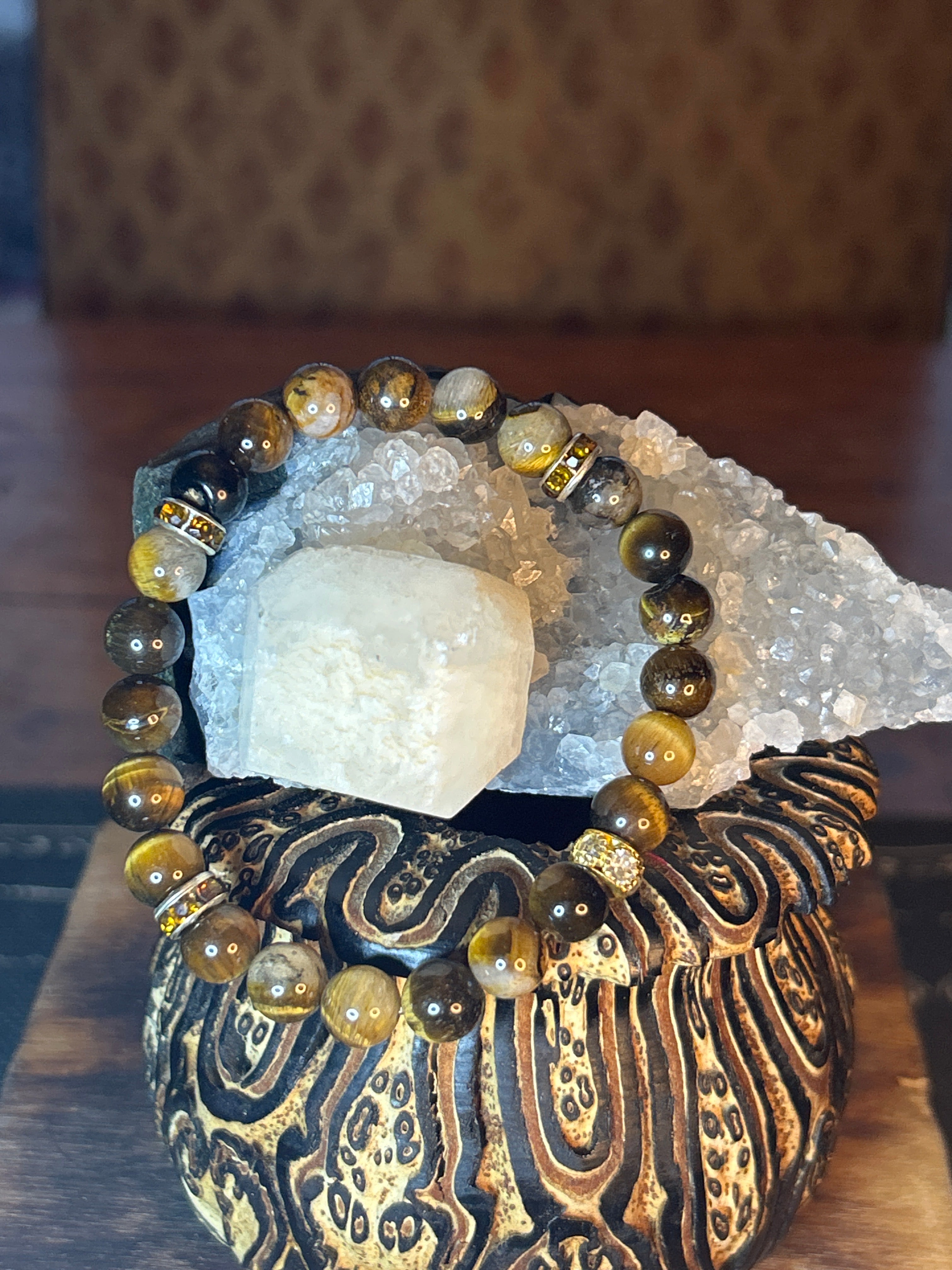 Tiger’s Eye
Handcrafted | Courage, Confidence & Protection