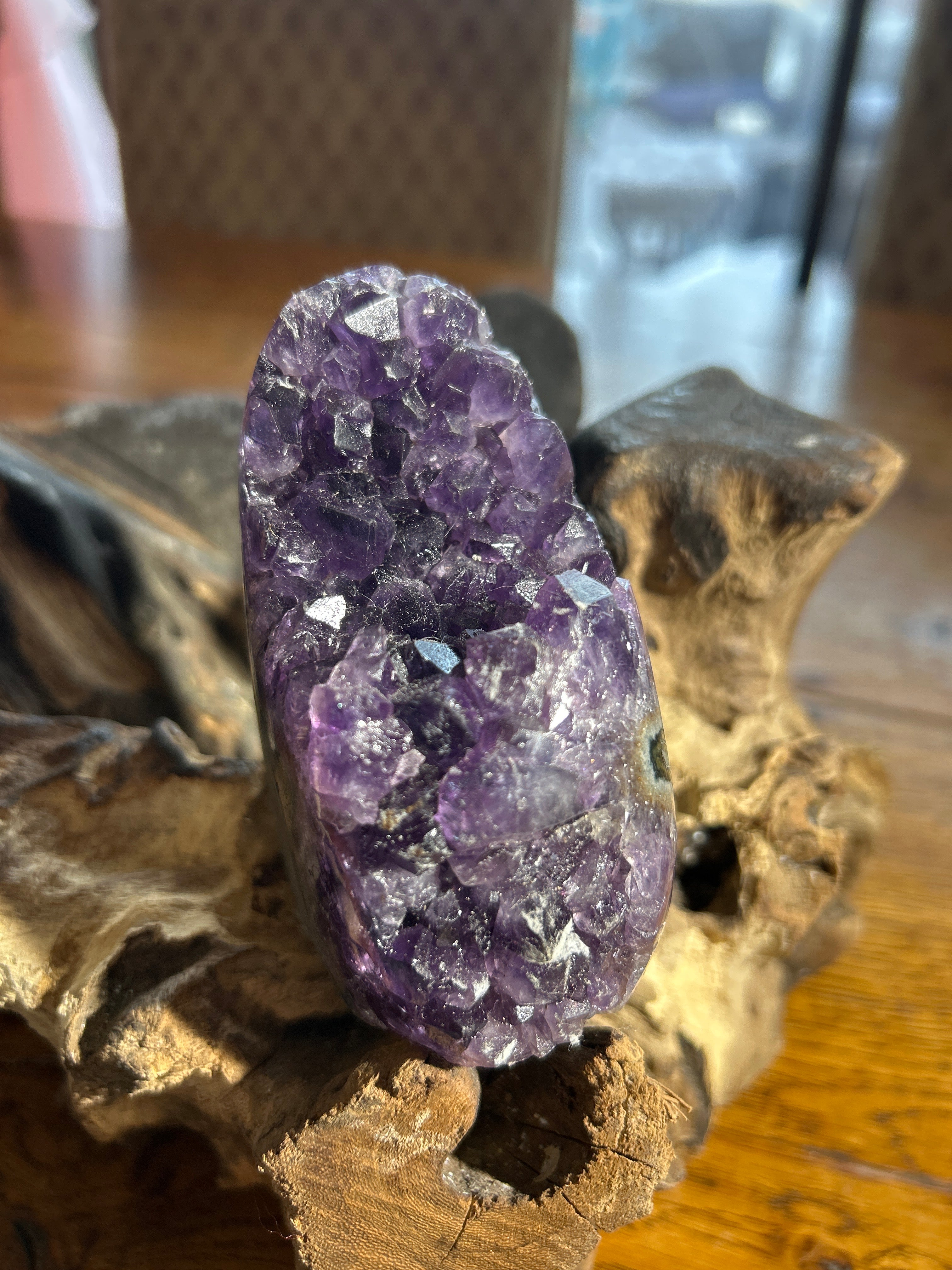 Luxurious Dark Amethyst Cluster – 3.75 Inches High, 3 Inches Deep, 2 Inches Wide