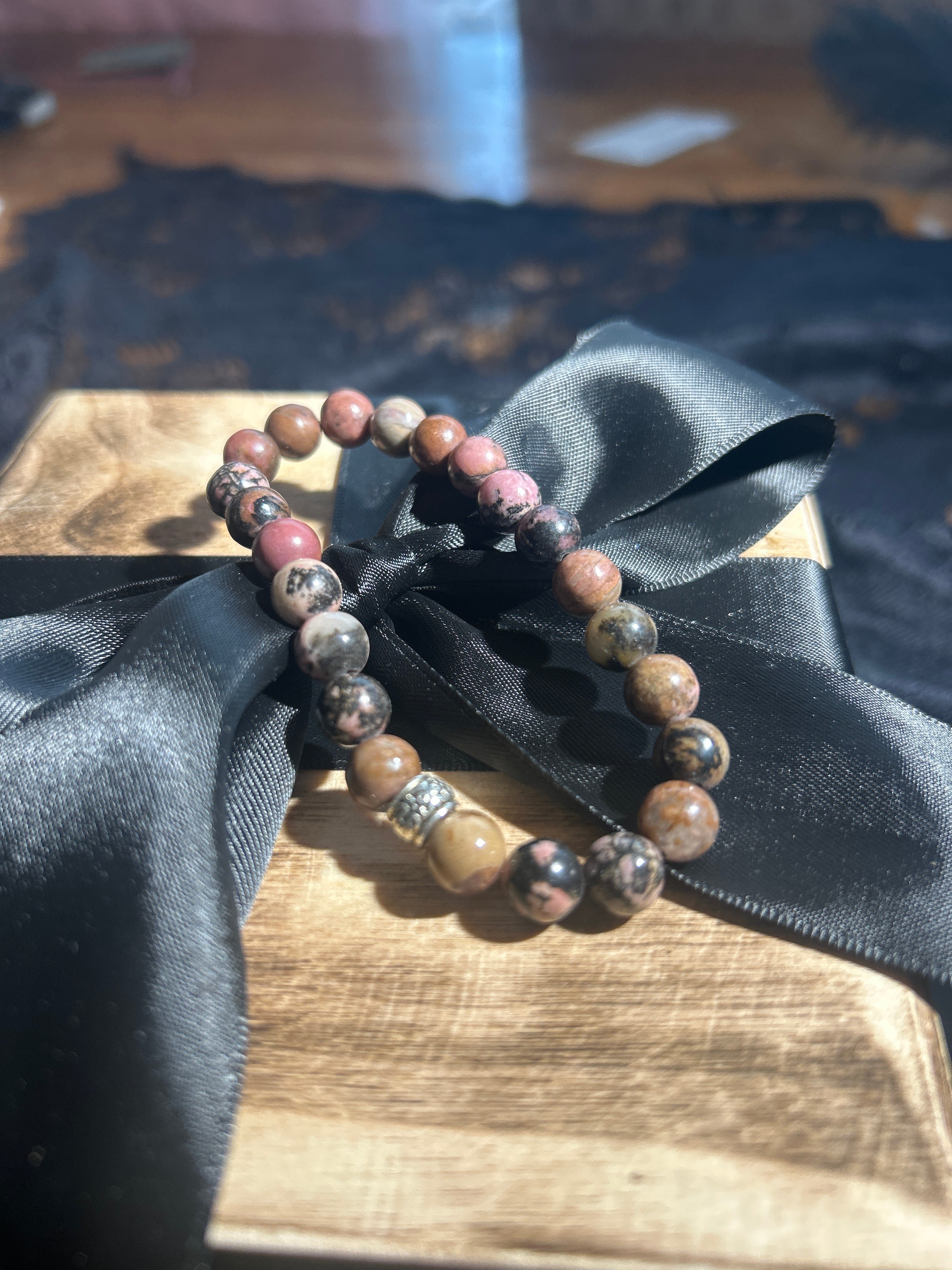 Rhodonite Bracelet - Compassion, Healing, and Emotional Balan