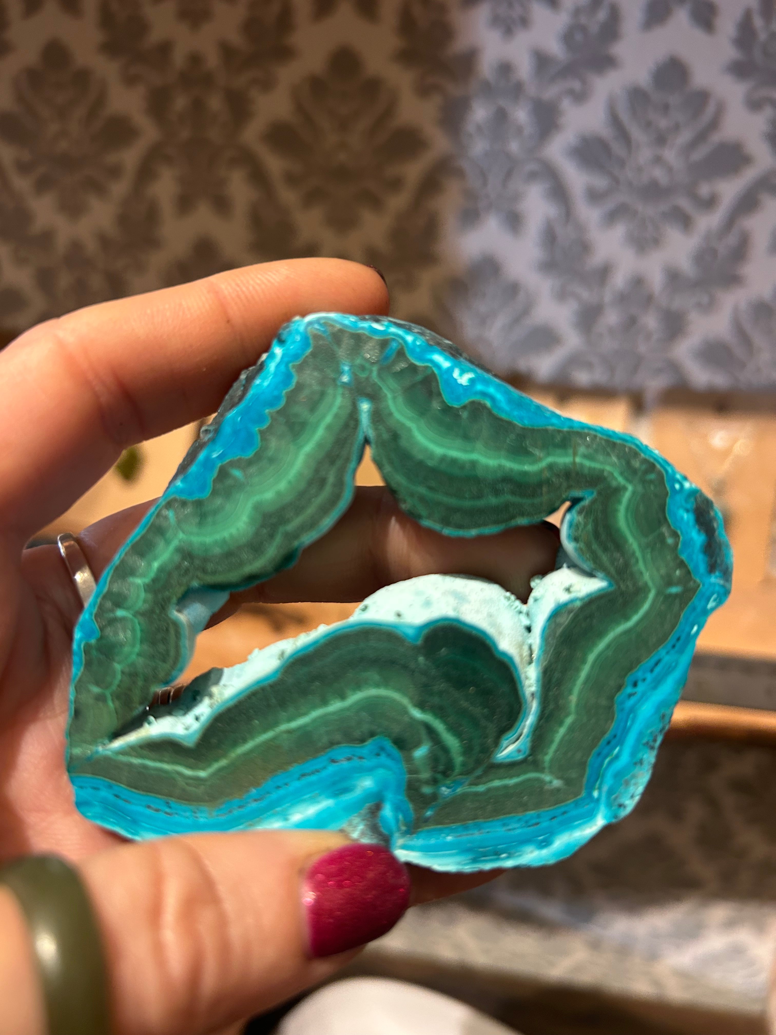 Beautiful Malachite with Azurite