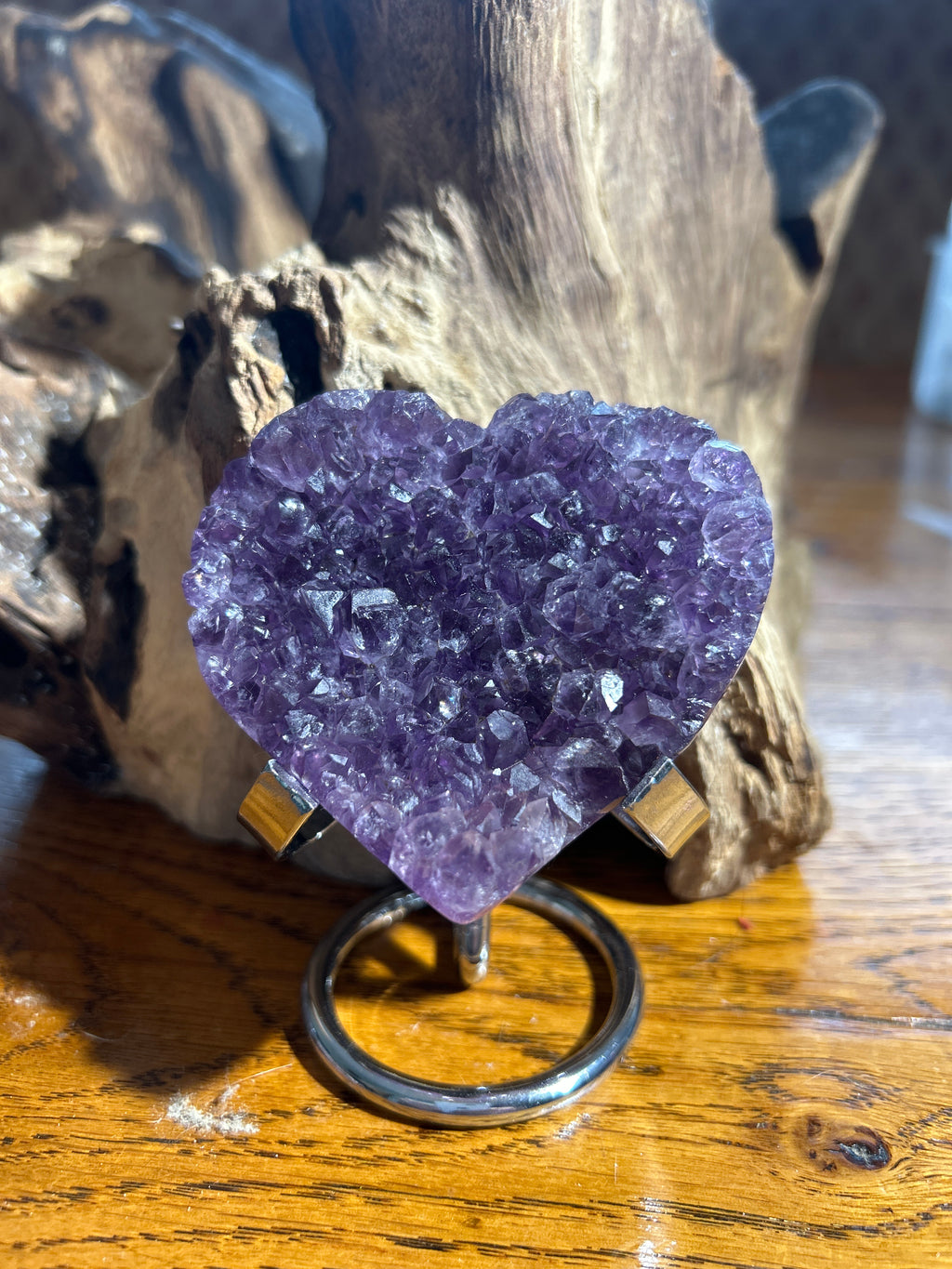 Calming Amethyst Heart – 3 Inches Across, 2.5 Inches High