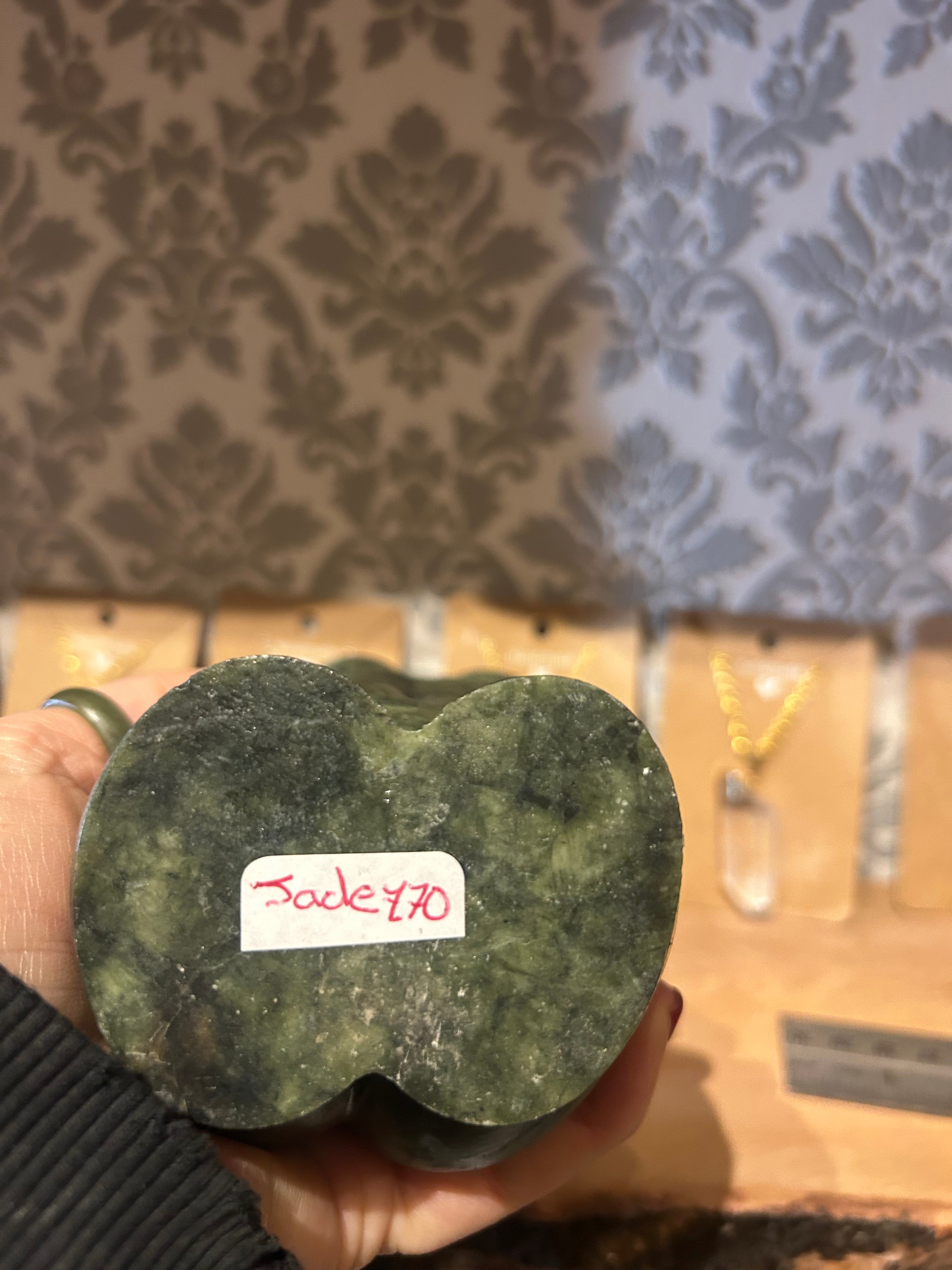 Elegant green jade bust