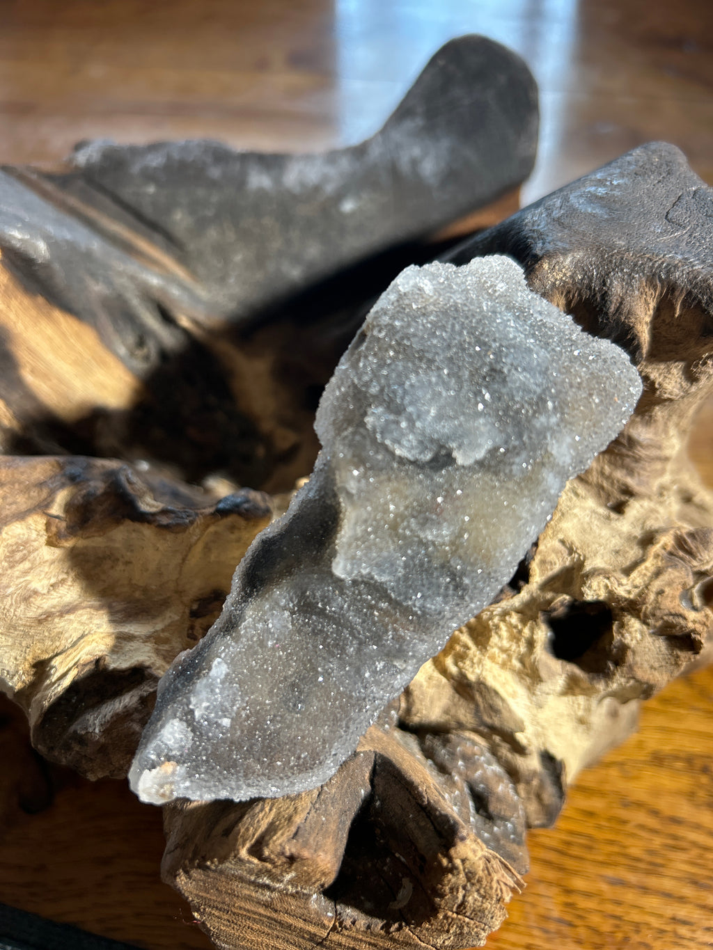 Protective Black Amethyst Formation – 4 Inches Long, 1.5 Inches Wide