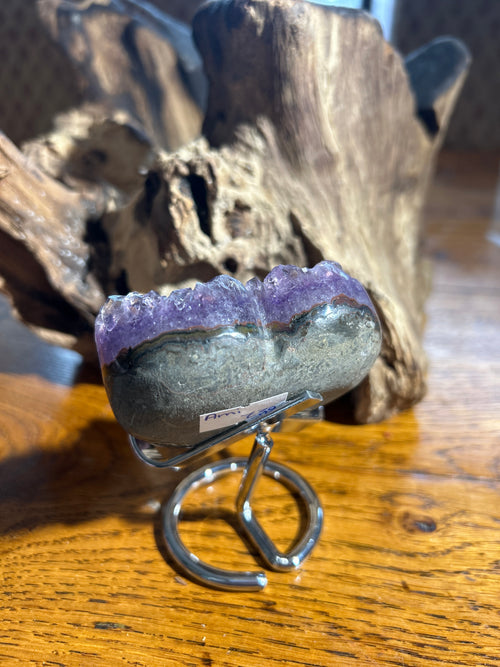 Calming Amethyst Heart – 3 Inches Across, 2.5 Inches High