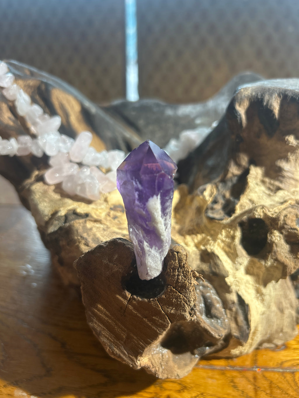 Chevron Amethyst – 2 Inch Point | Balance & Spiritual Clarity”