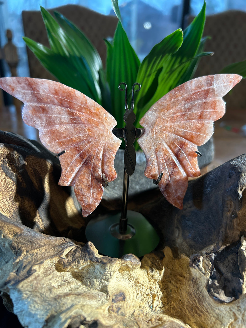 Fire Quartz Butterfly: Radiant Energy in a Delicate Form
