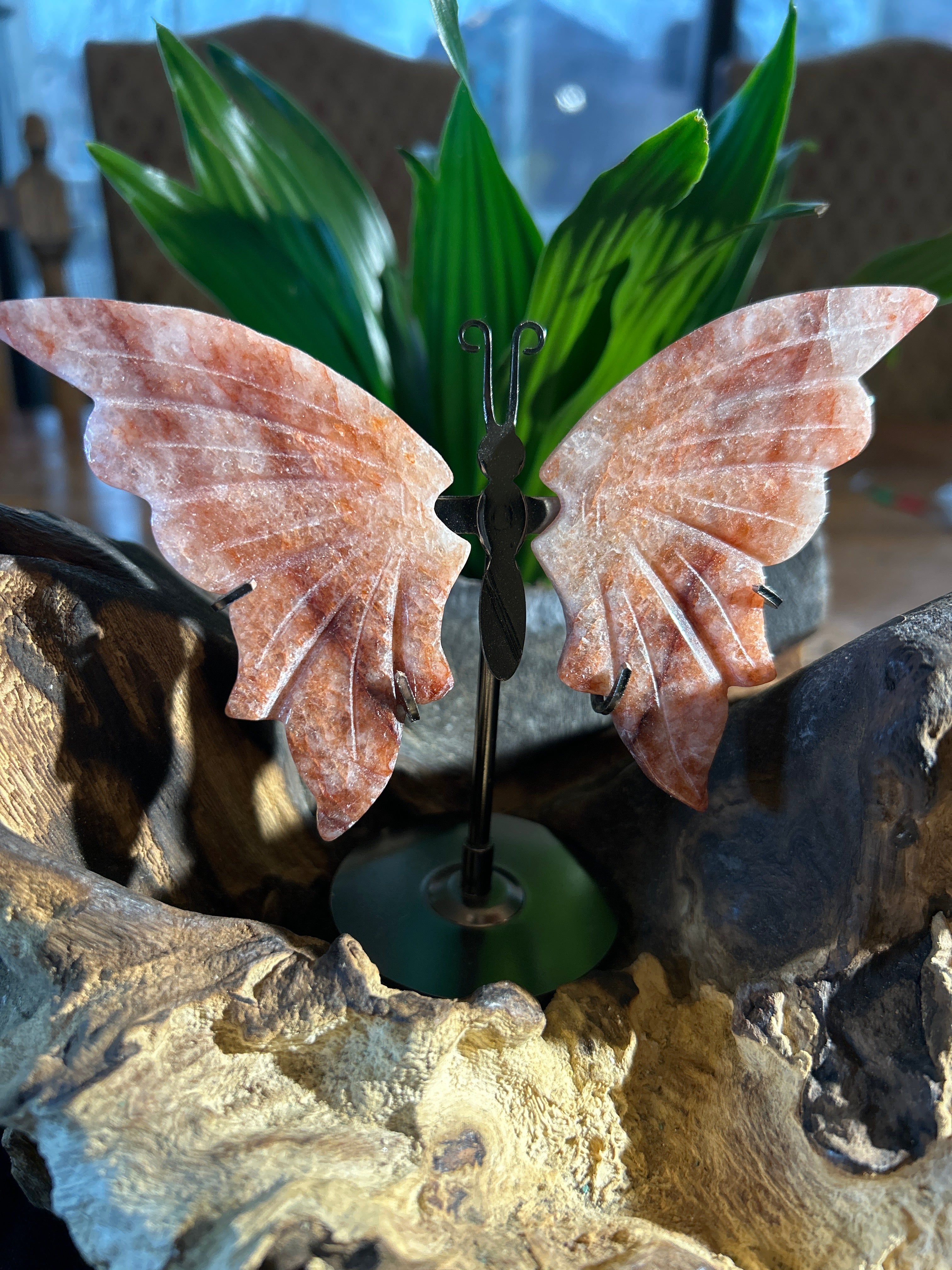 Fire Quartz Butterfly: Radiant Energy in a Delicate Form
