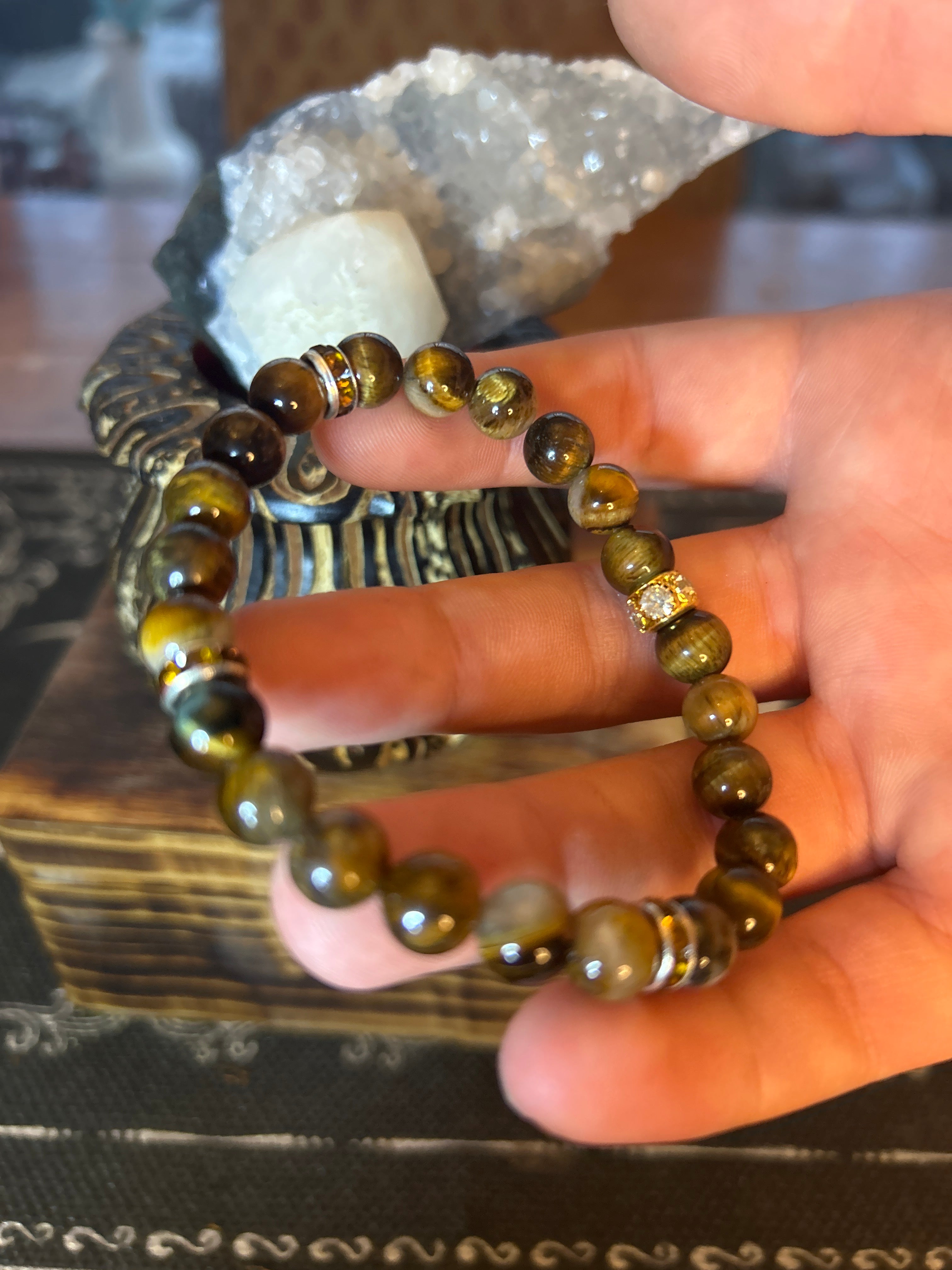 Tiger’s Eye
Handcrafted | Courage, Confidence & Protection