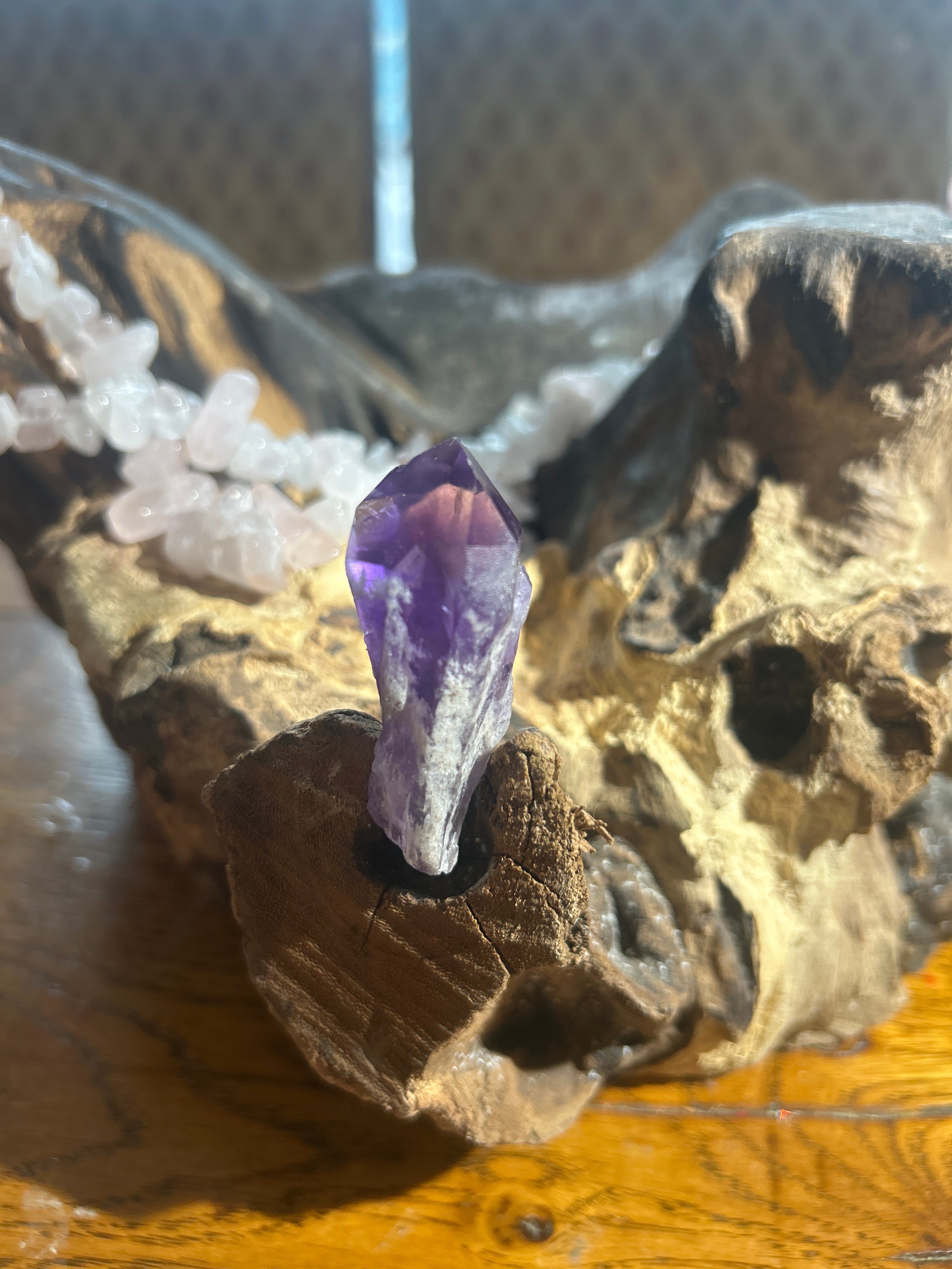 Chevron Amethyst – 2 Inch Point | Balance & Spiritual Clarity”
