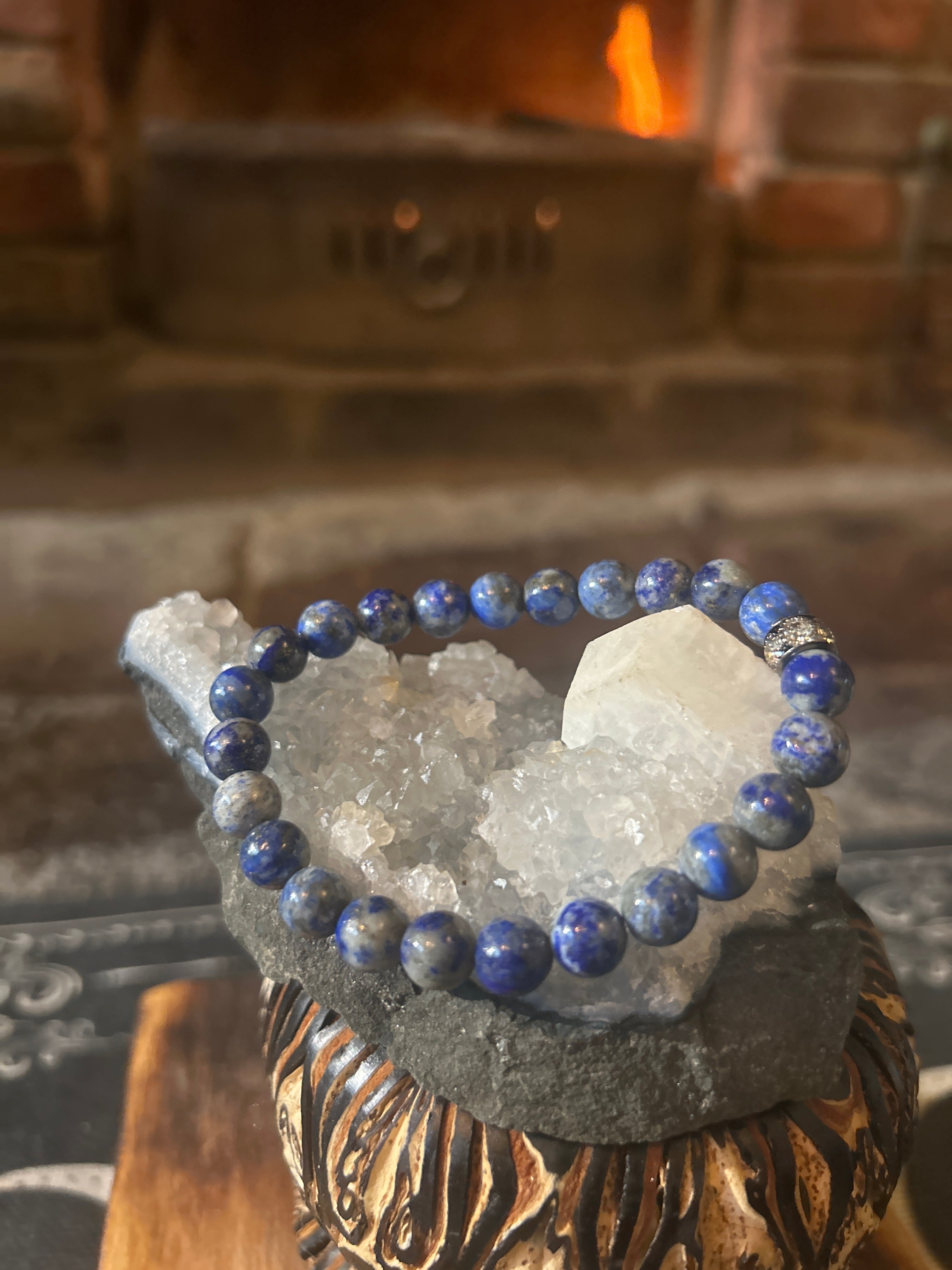Handcrafted Lapis Lazuli Bracelet – Wisdom & Spiritual Enlightenment