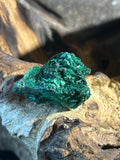 Fibrous Malachite: Delicate Strength in a Compact Form