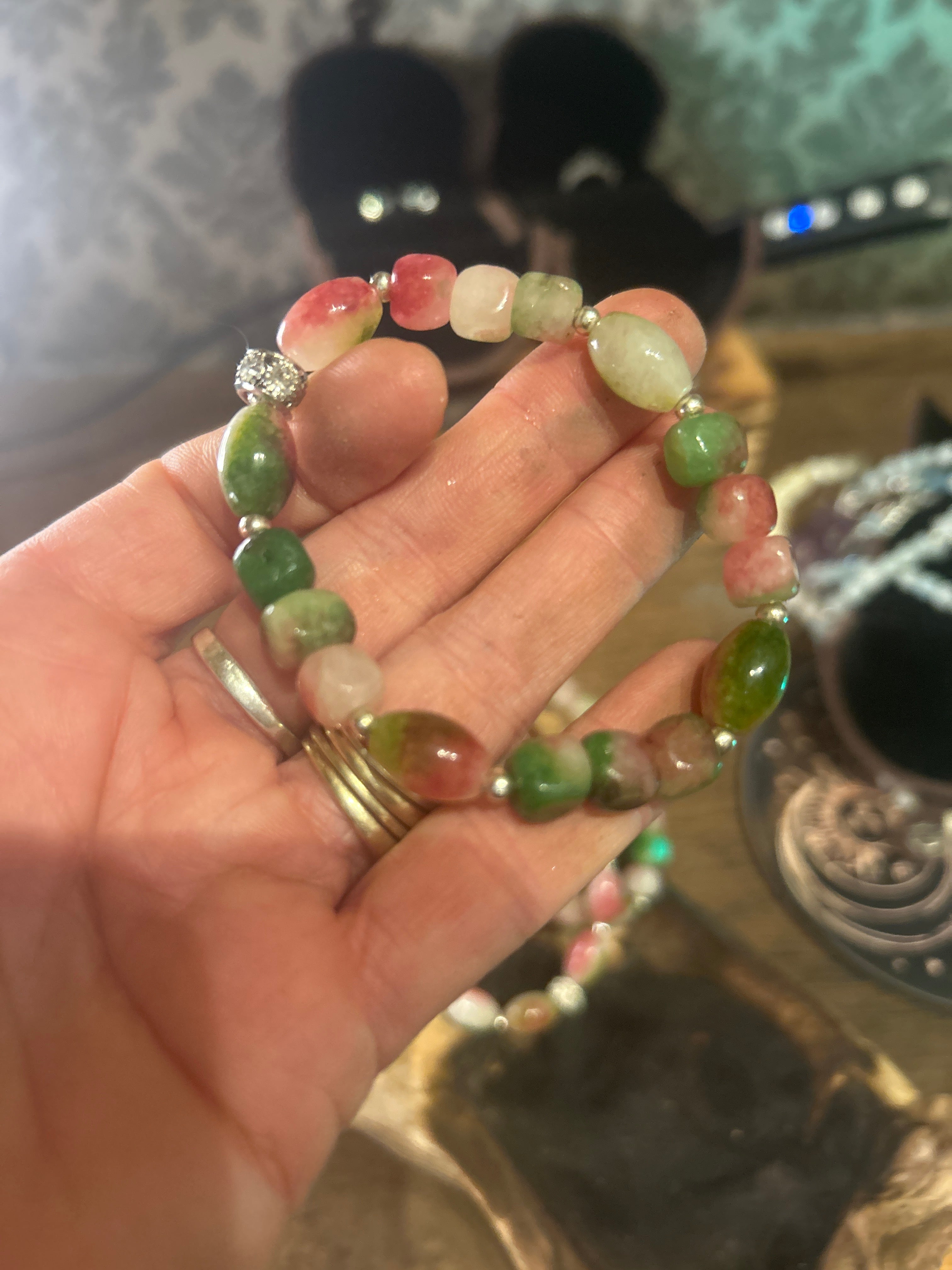 Handmade Watermelon Tourmaline Bracelets