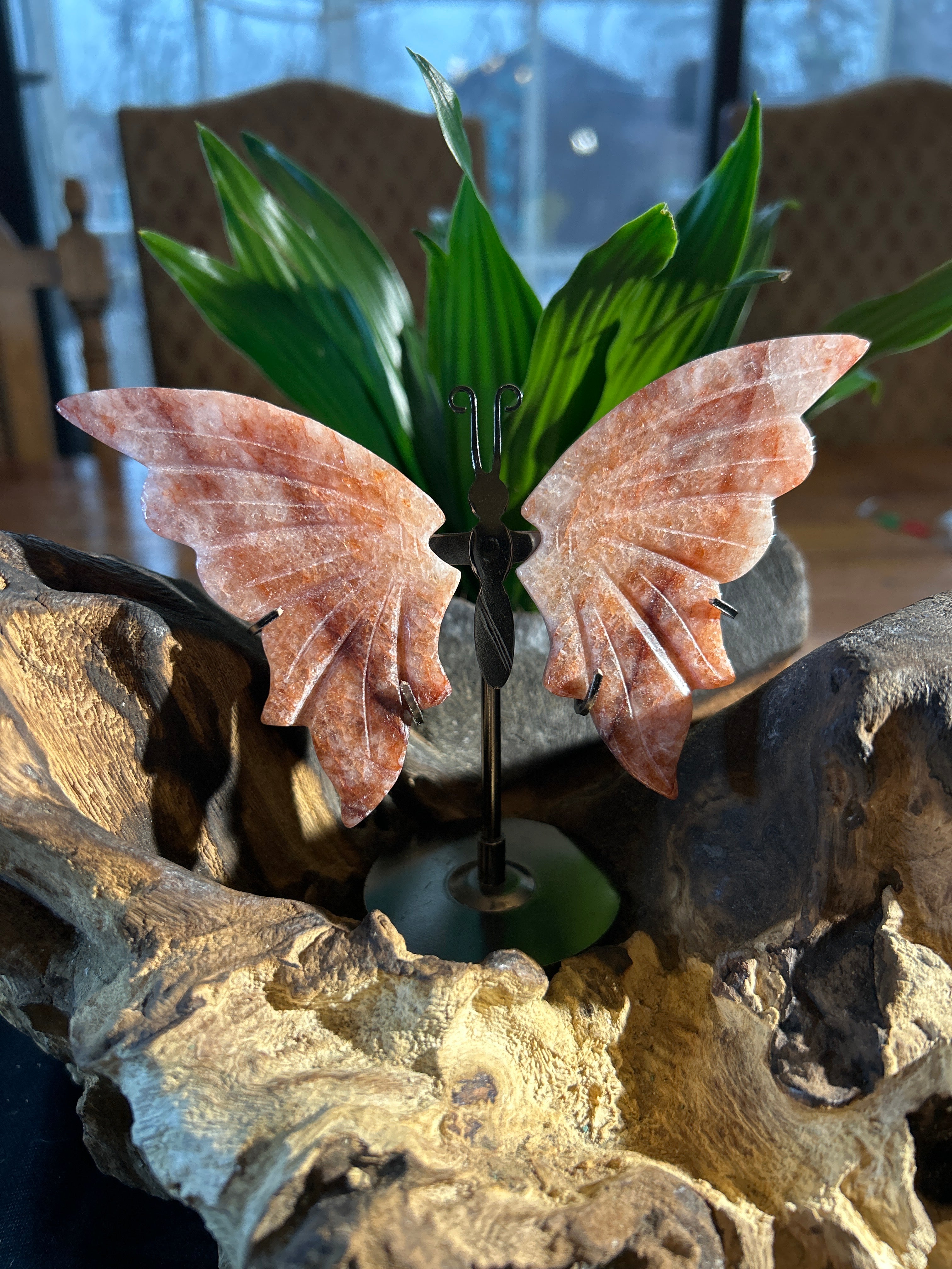 Fire Quartz Butterfly: Radiant Energy in a Delicate Form