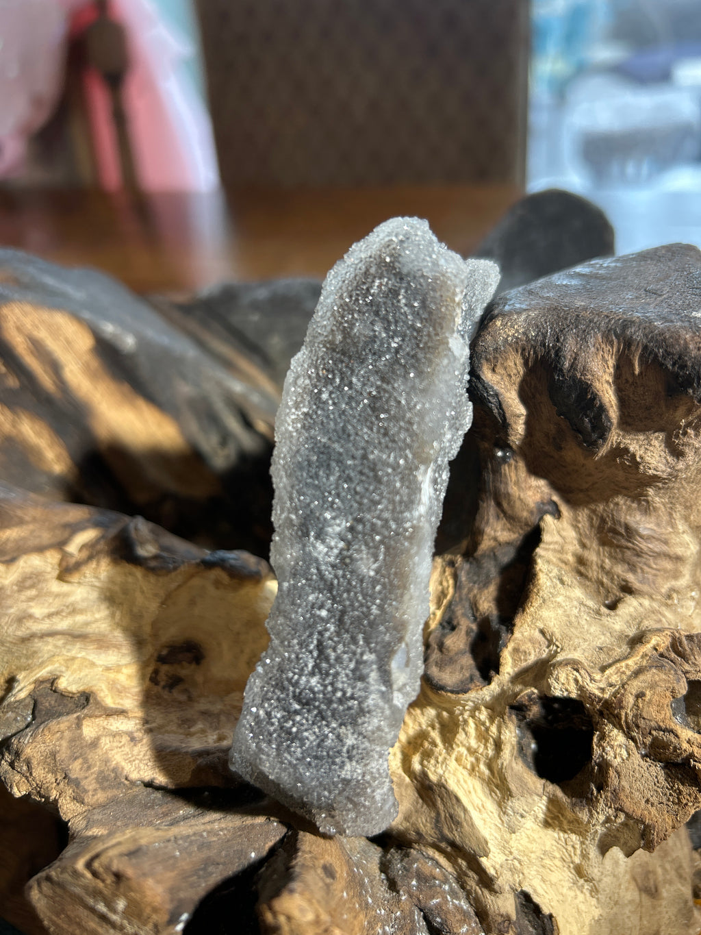 Protective Black Amethyst Formation – 4 Inches Long, 1.5 Inches Wide