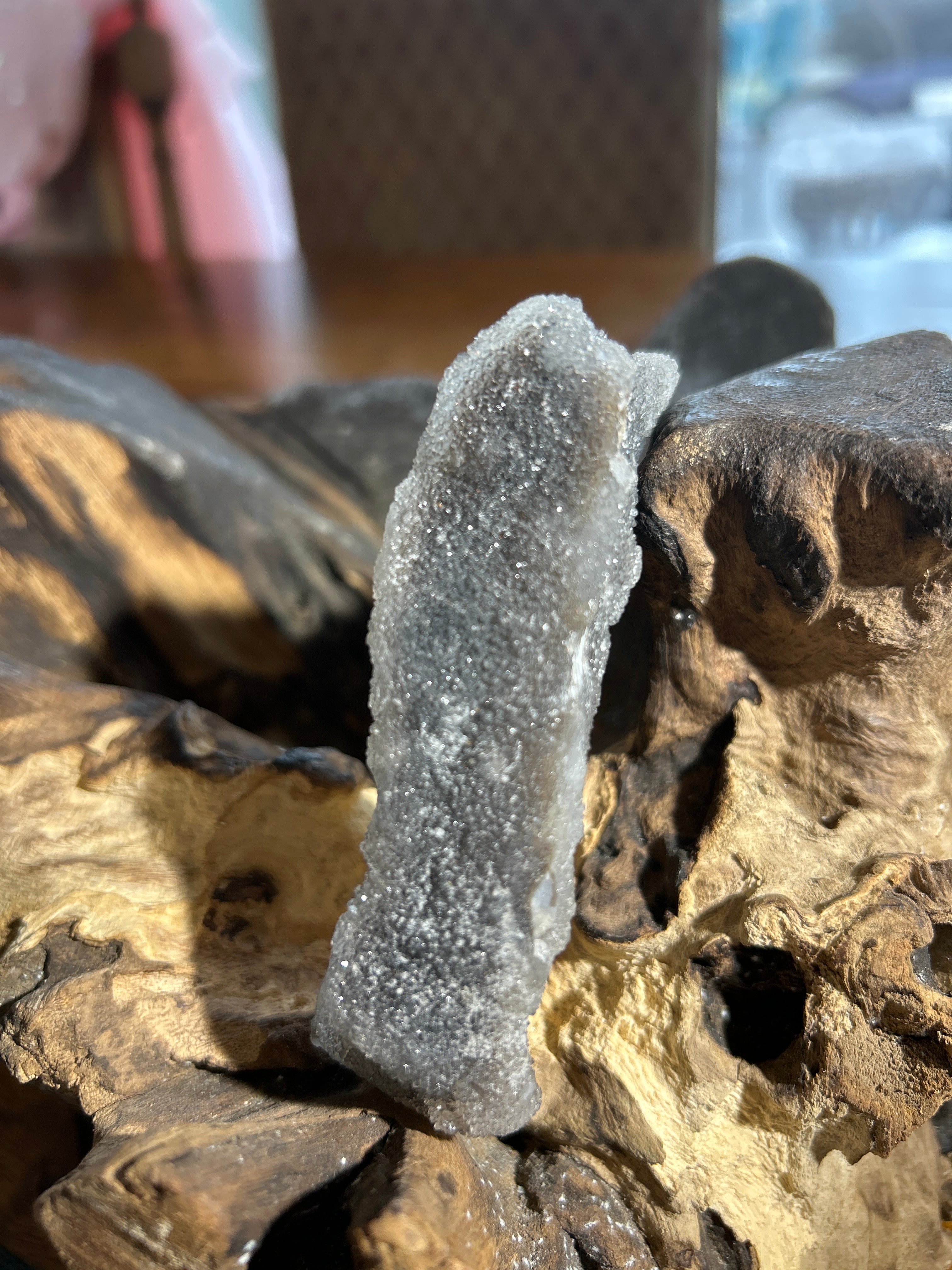 Protective Black Amethyst Formation – 4 Inches Long, 1.5 Inches Wide