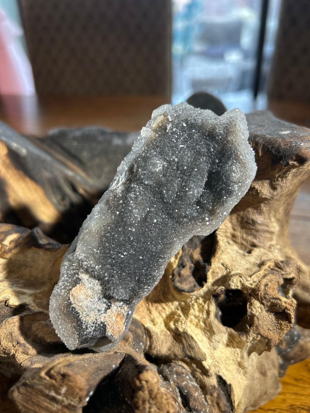 Protective Black Amethyst Formation – 4 Inches Long, 1.5 Inches Wide