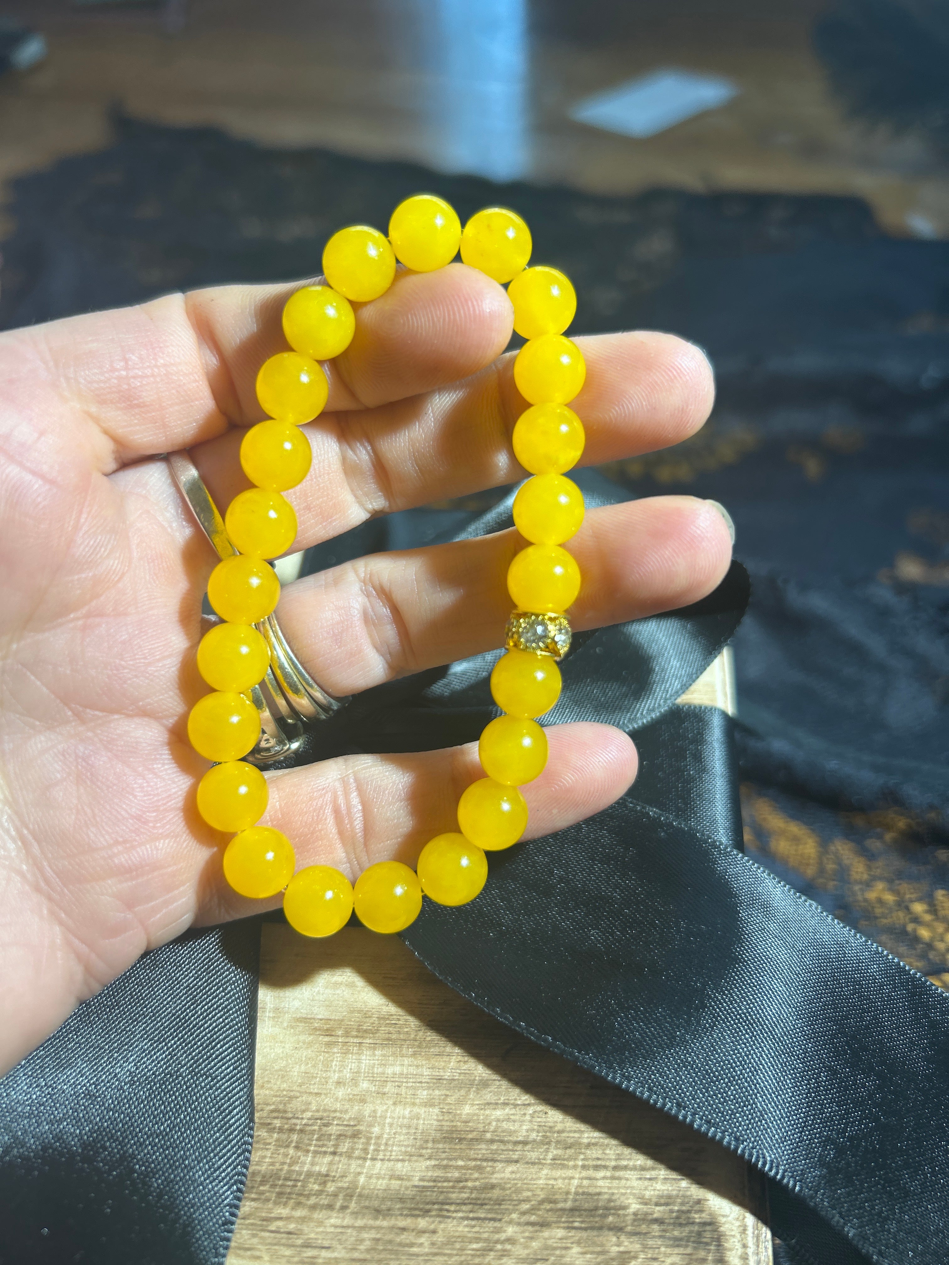 Yellow Jade Bracelet - Joy, Prosperity, and Positivity