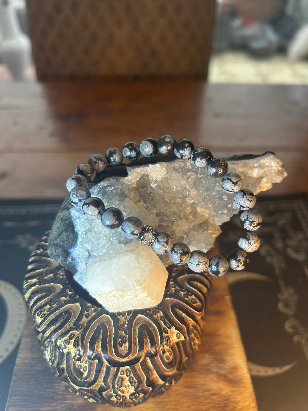 Snowflake Obsidian
Handcrafted | Balance, Protection & Insight