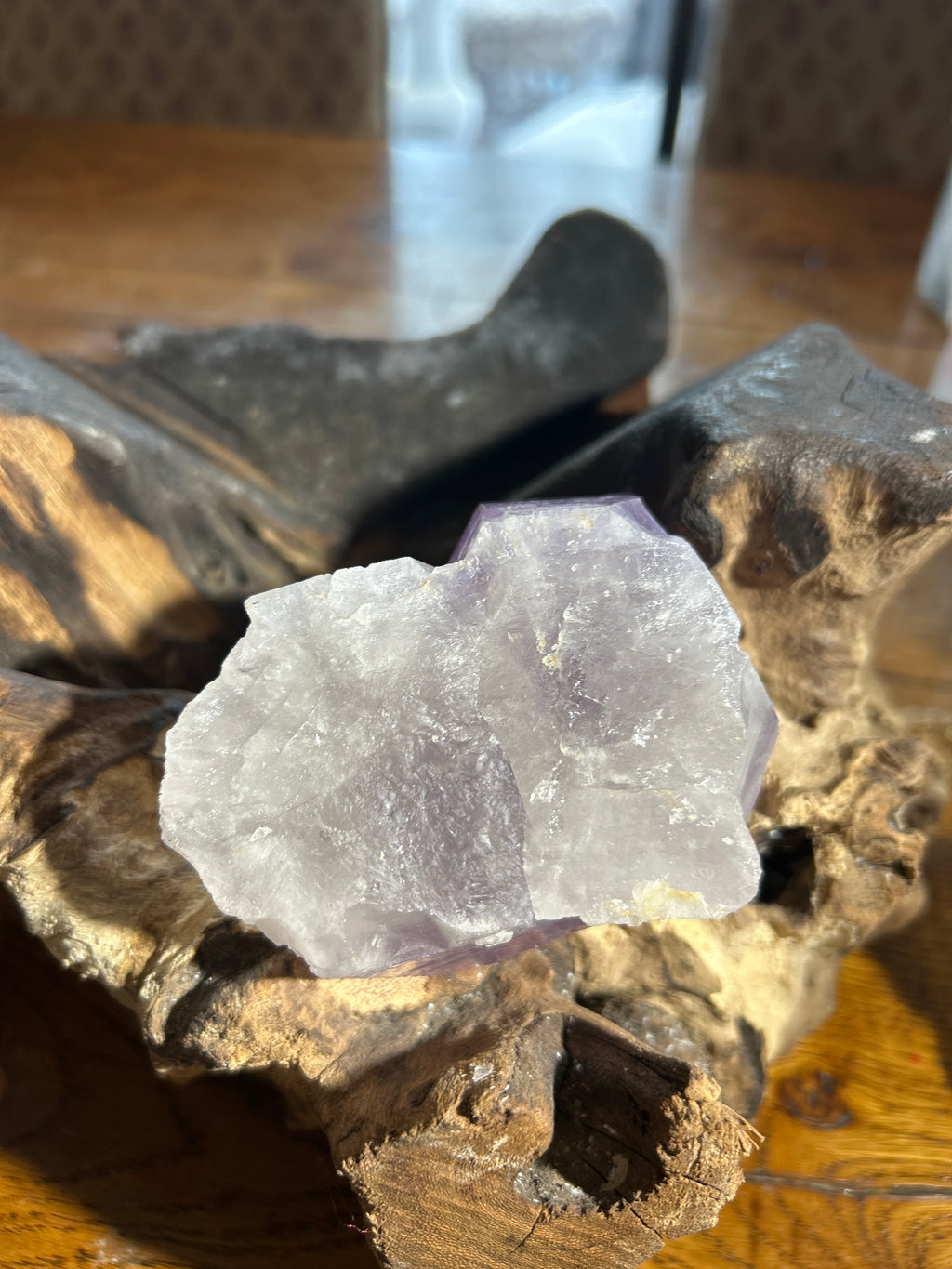 Harmonizing Double-Terminated Amethyst Crystal – 3 Inches High, 9 Inches Circumference