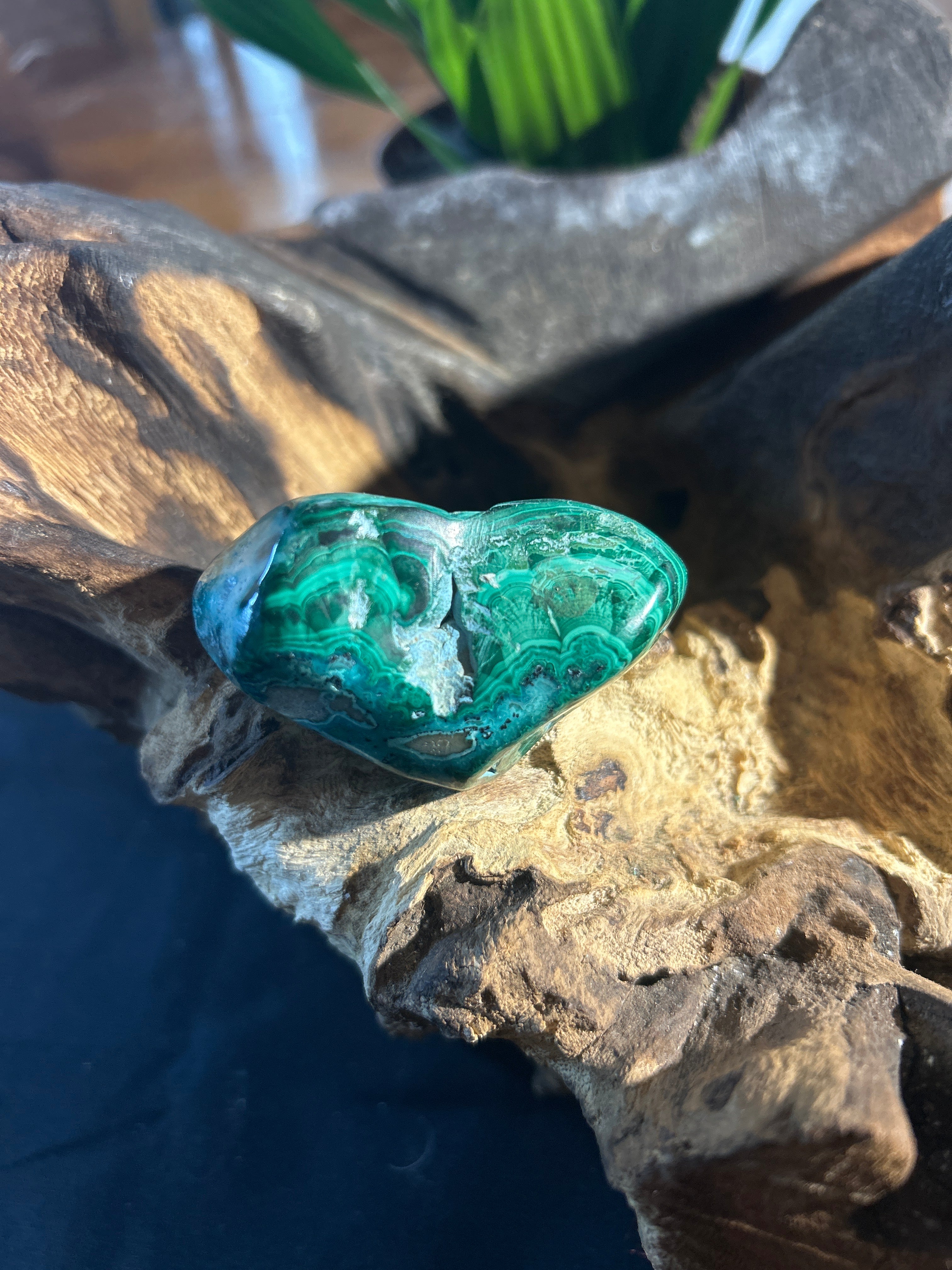 Malachite Essence: Unveiling Nature’s Power in Every Swirl 1 3/4“ x 1“