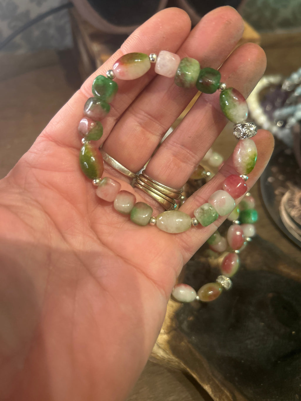 Handmade Watermelon Tourmaline Bracelets