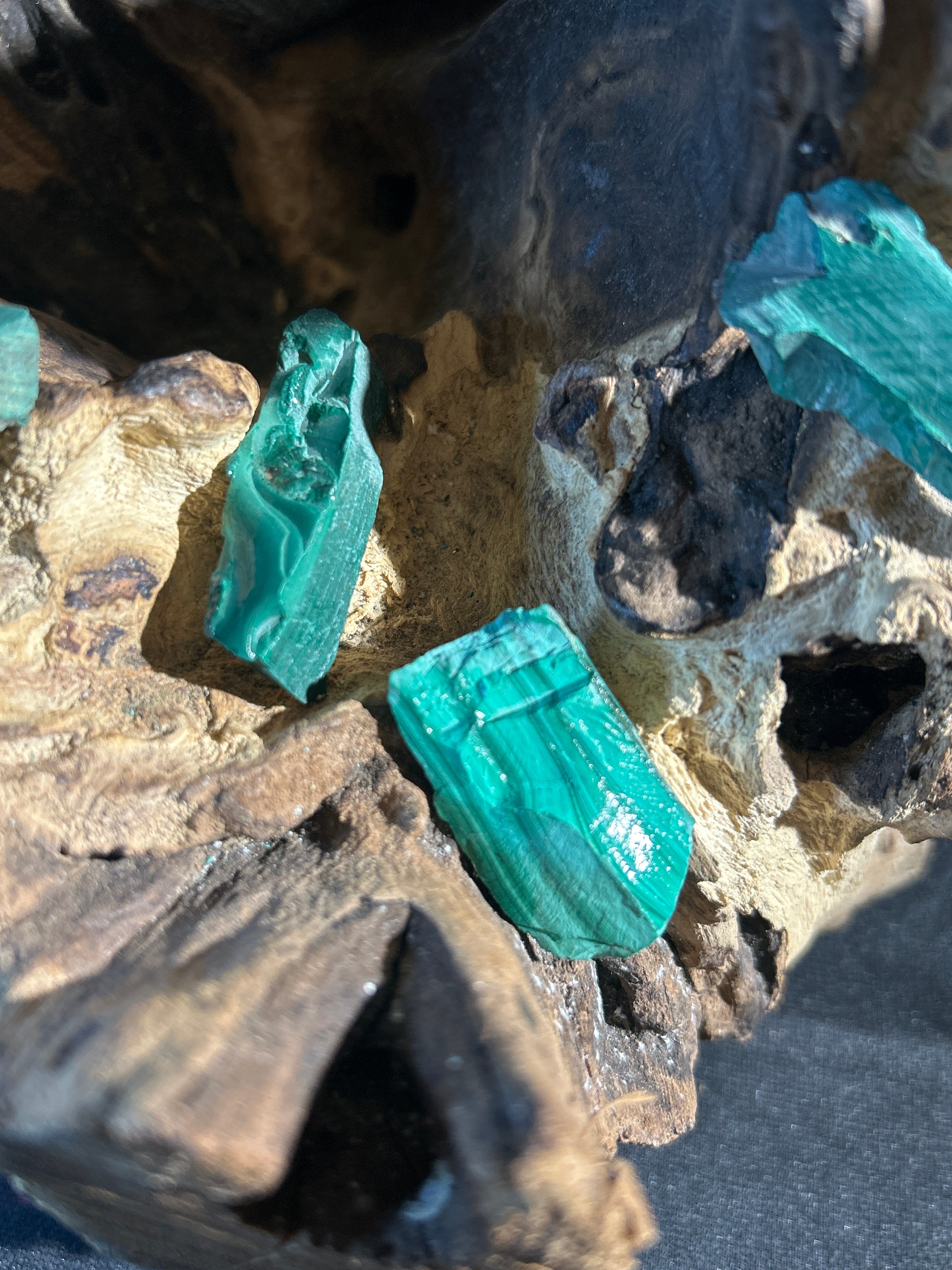 Raw Malachite: Distinct Natural Pieces, Sold Individually