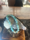 Amazonite 8mm Bracelet - Handcrafted - Spiritual Meanings: Calming, Communication, Balance