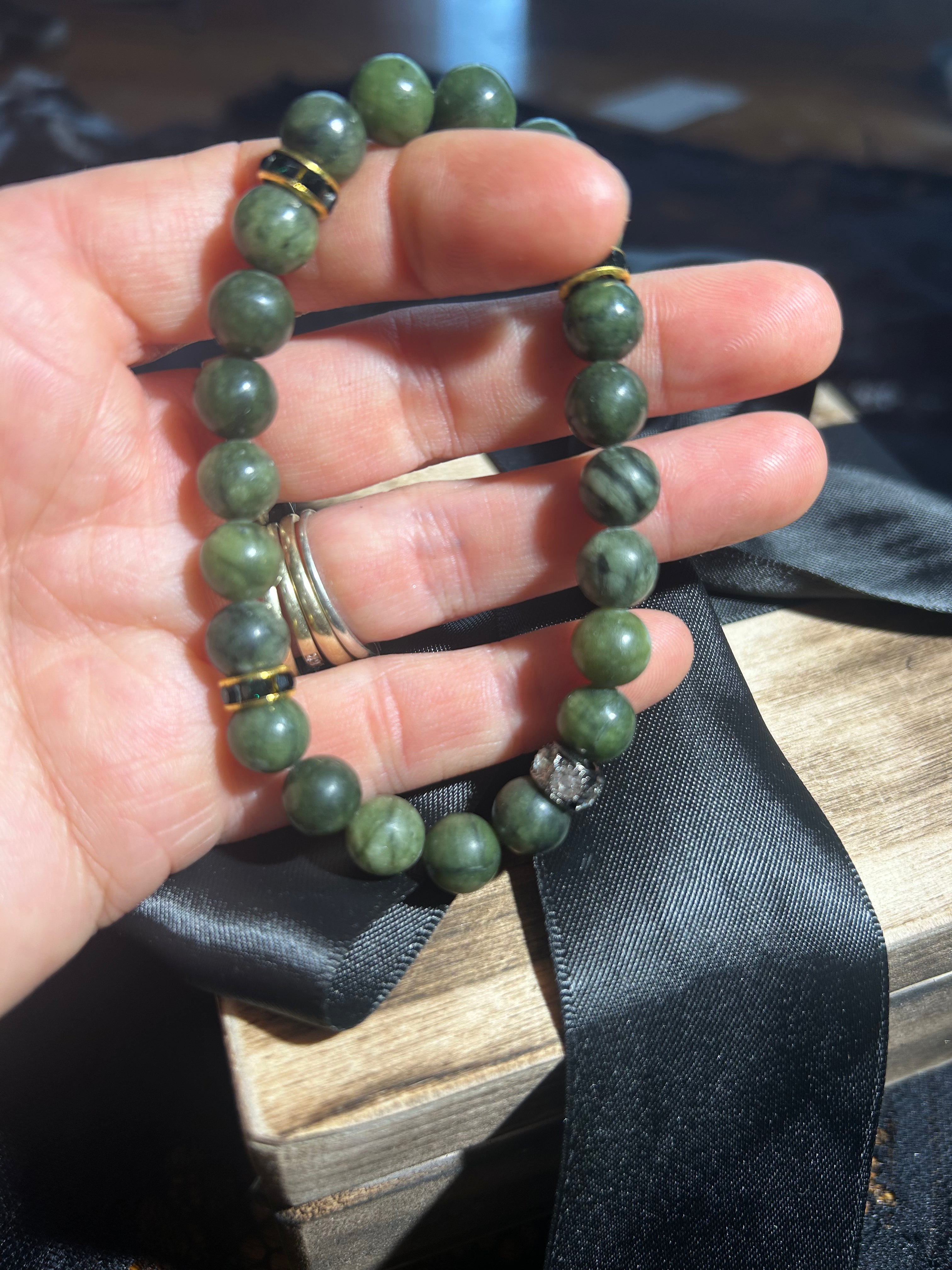 Chinese Green Jade Bracelet - Abundance, Prosperity, and Healing Energy